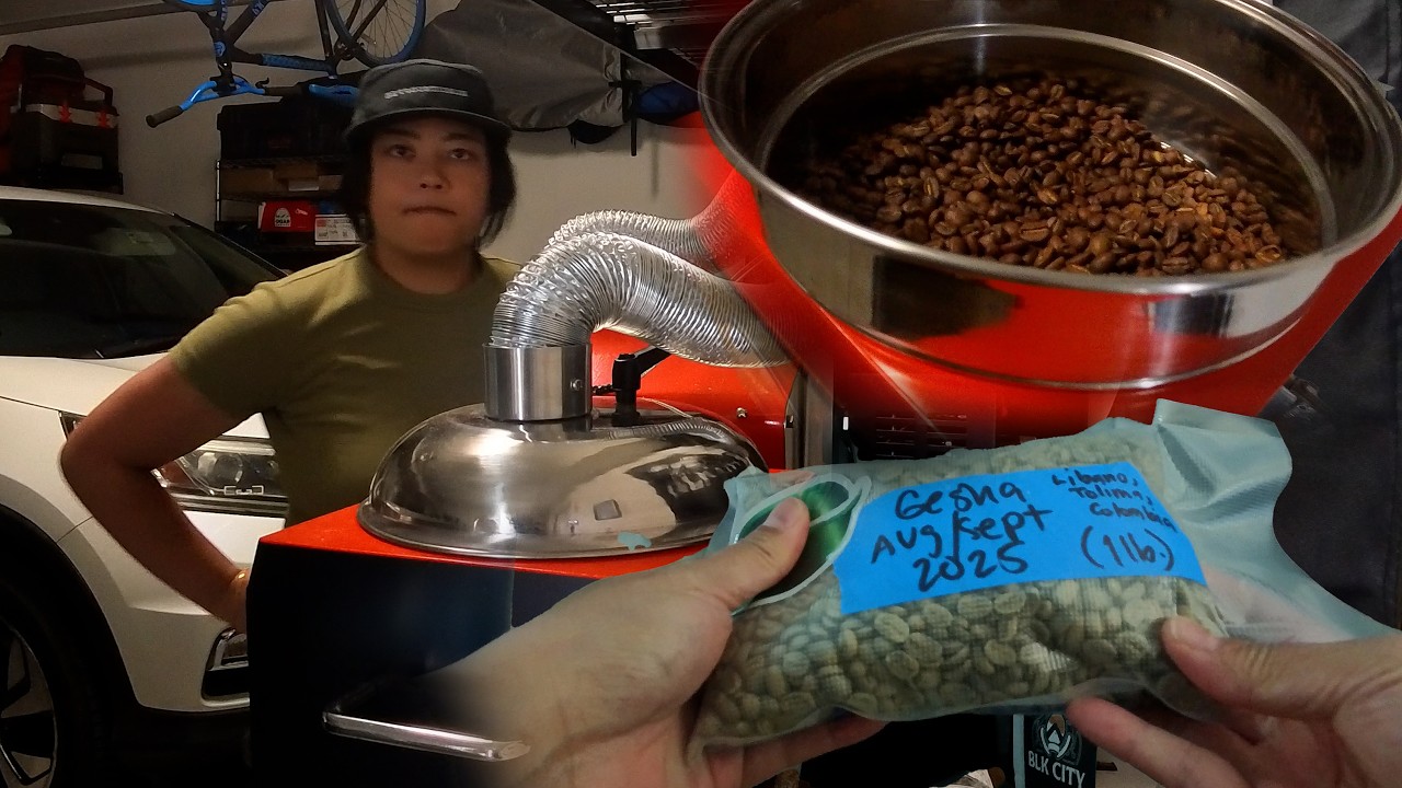 Pt .1- Roasting a Gesha on Kaldi NW 400 ft. Emerald Bean