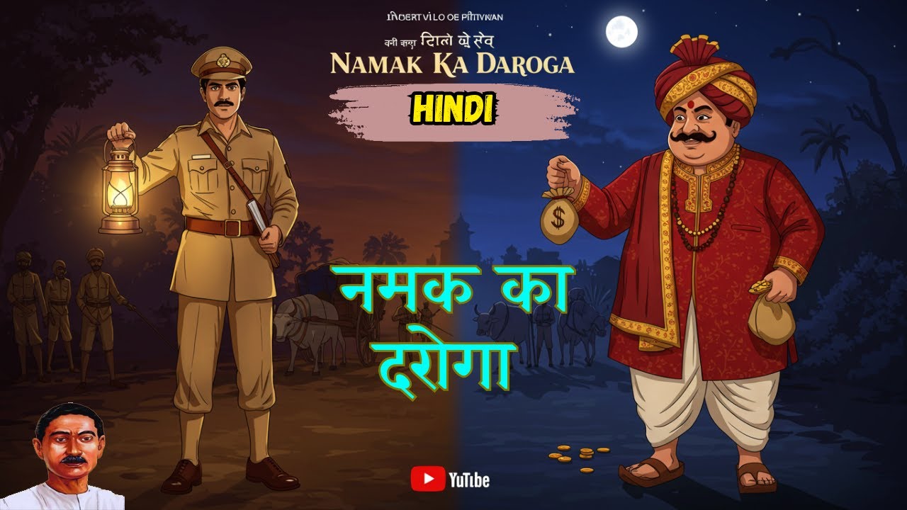 नमक का दरोगा  -Namak Ka Daroga (Munshi Premchand) |  Animated moral story in Hindi #animated