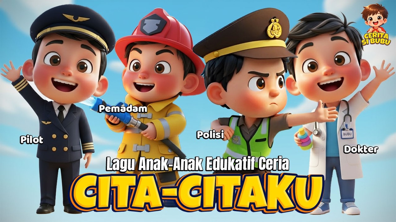 Cita-Citaku👩‍⚕️👨‍🏫 | Lagu Anak Edukatif Ceria | Belajar Cita-Cita & Profesi #LaguAnak #CitaCitaAnak