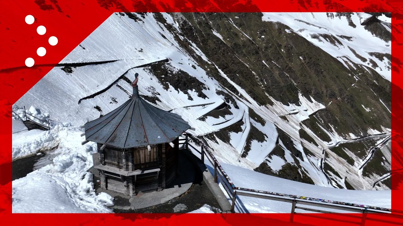Stelvio, il versante altoatesino è ancora chiuso per neve: le immagini del drone