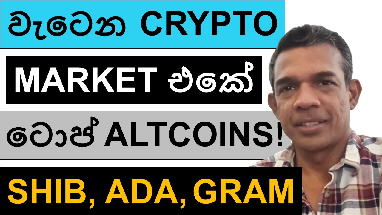 වැටෙන CRYPTO MARKET එකේ ටොප් ALTCOINS! | SHIB, ADA, AND GRAM | BITCOIN