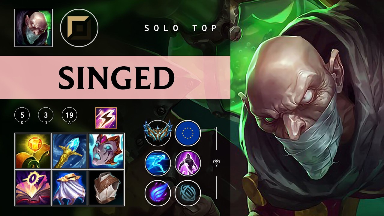 Singed Top vs K'Sante - EUW Challenger Patch 26.06