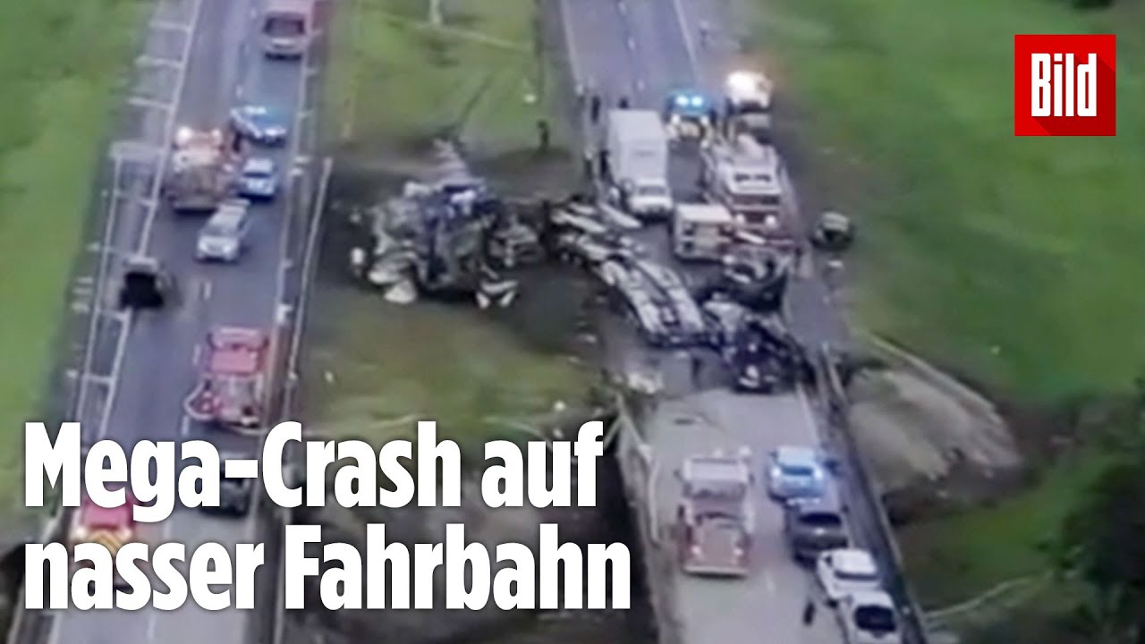 Neun Kinder und Jugendliche sterben bei Unfall mit 15 Autos