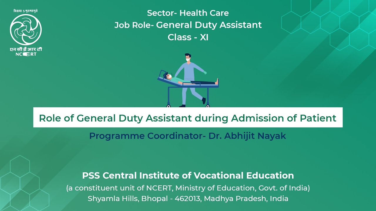 Role of General Duty Assistant during Admission of Patient