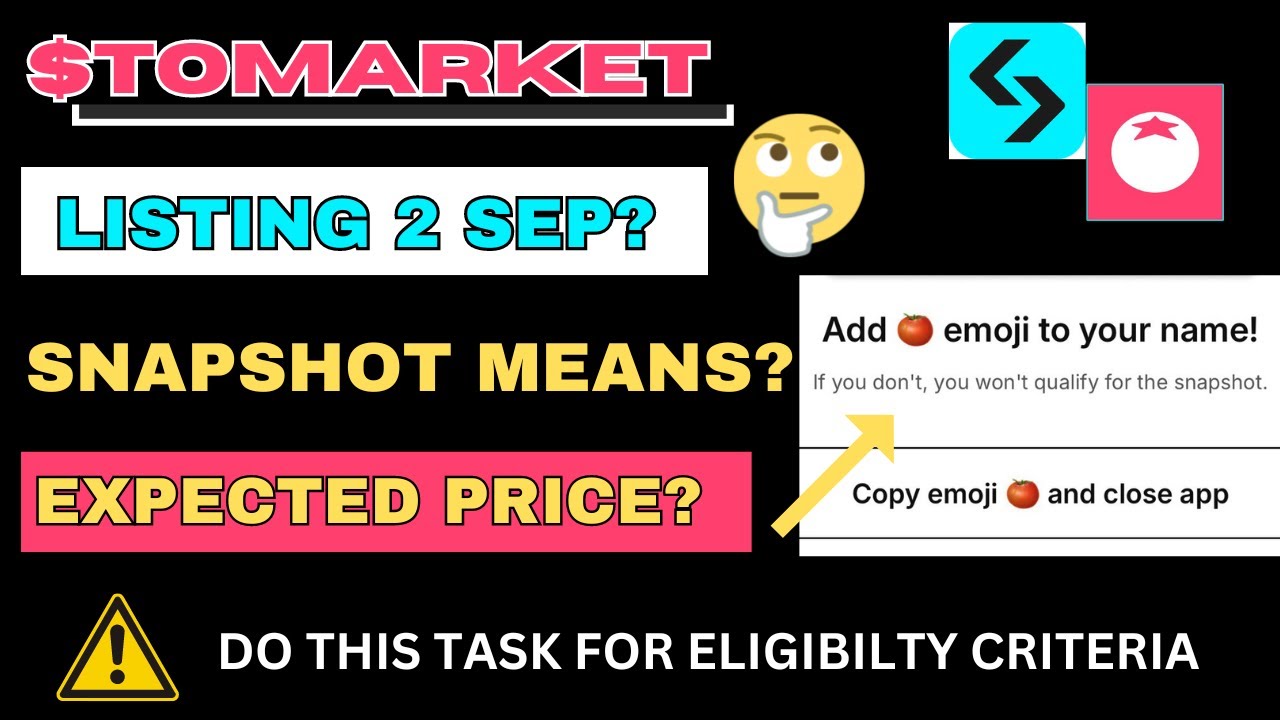 You Can Still Participate in TOMARKET Airdrop | Tomarket Listing Date | @Snapshot