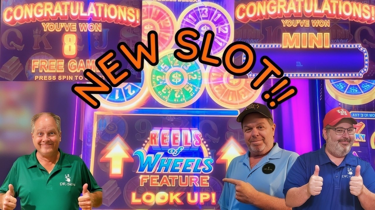 Brand New Slot! Reels of Wheels Double Deluxe!  Can We Land 6 MAJOR Coins?! At Coushatta