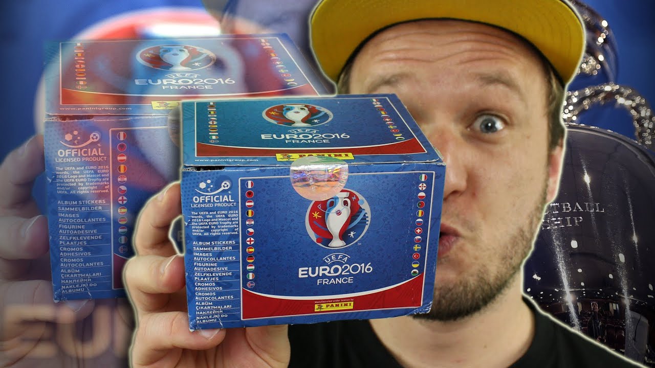 UEFA EURO2016 Sticker DISPLAY 500 Sticker Unboxing