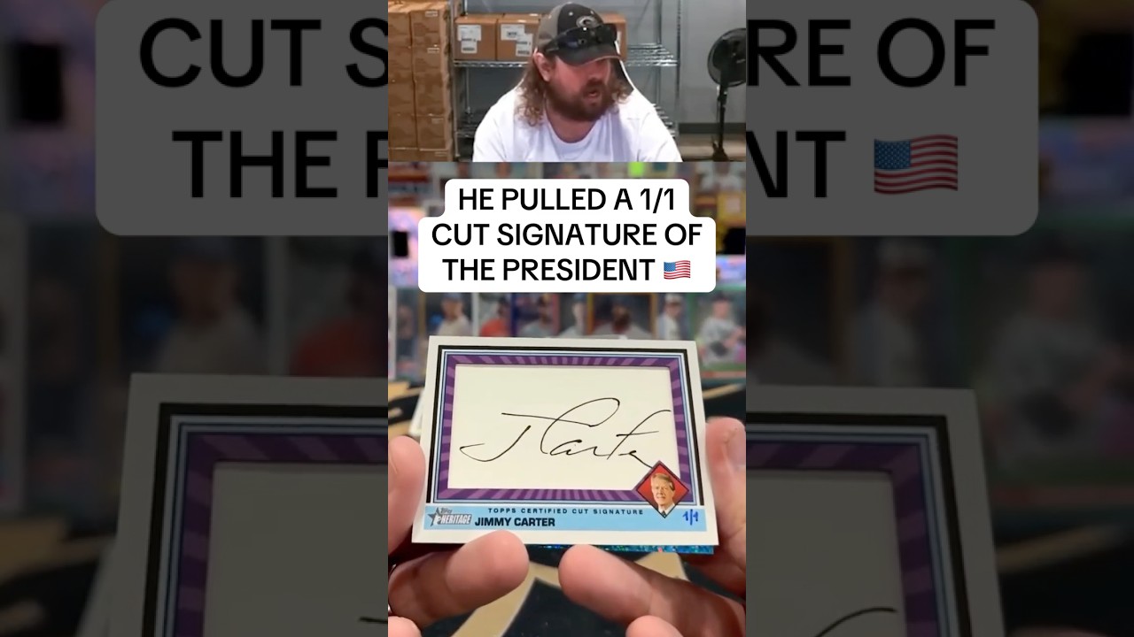 He found an AUTOGRAPH of THE PRESIDENT?!? 🤯🇺🇸