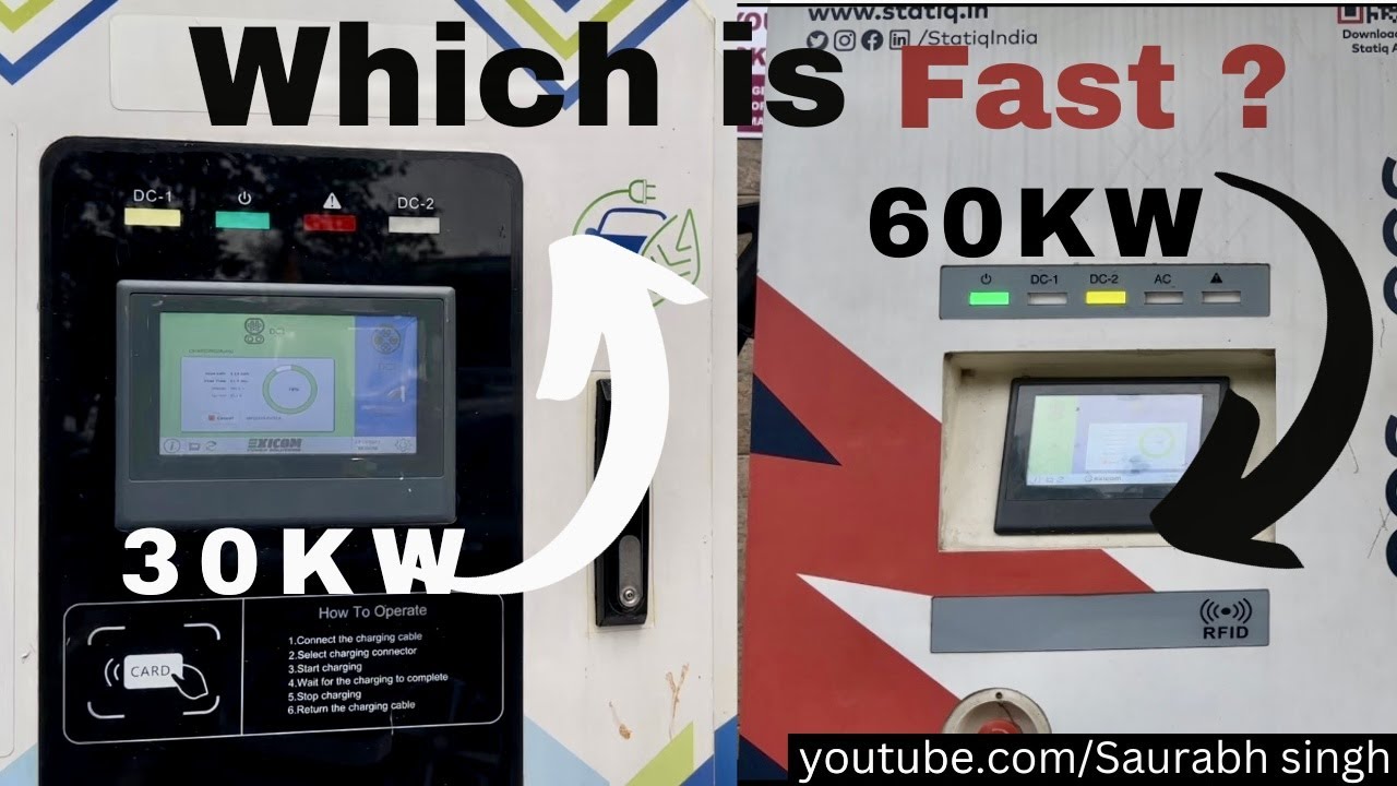 कौनसे charger से fast Charge होगी Tiago Ev 30KW vs 60KW DC Fast Charger | Which is Fast ? Real Test