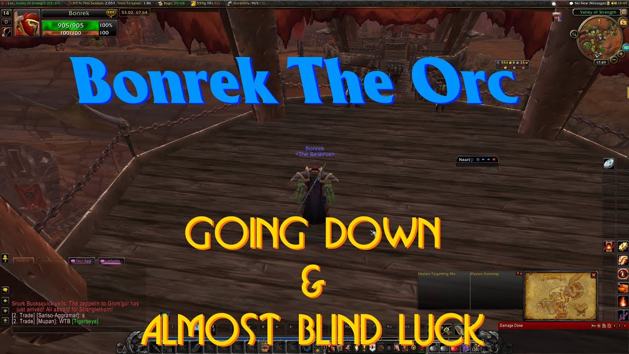 WoW: Going Down  & Almost Blind Luck Achievements