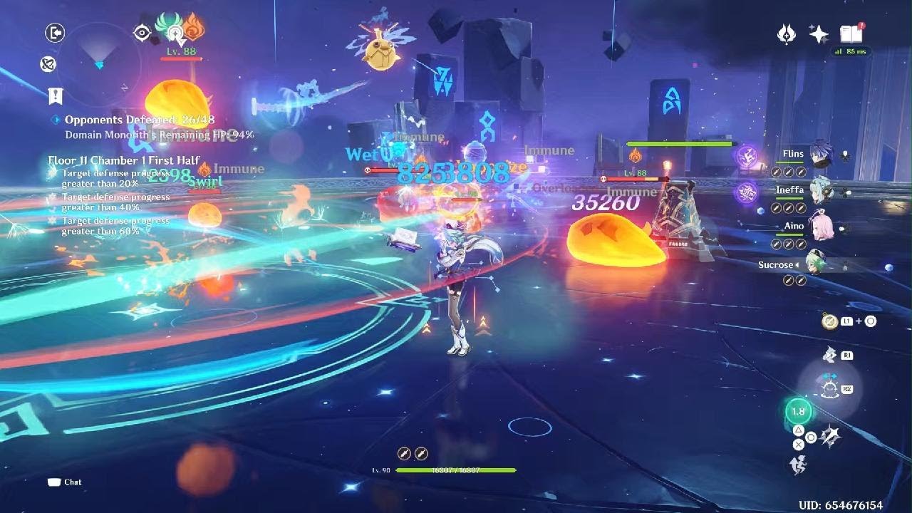 Spiral Abyss 6.3, Floors 11 & 12 | Flins Lunar-Charged & Zibai Lunar-Crystallize | Genshin Impact