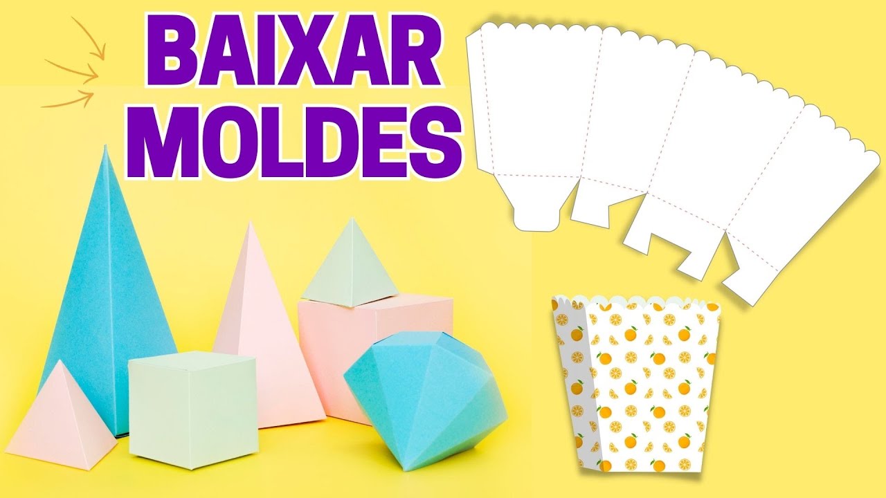 Como Baixar Moldes de Caixas, Sacolas e Embalagens Para Personalizados | Onde Baixar Moldes