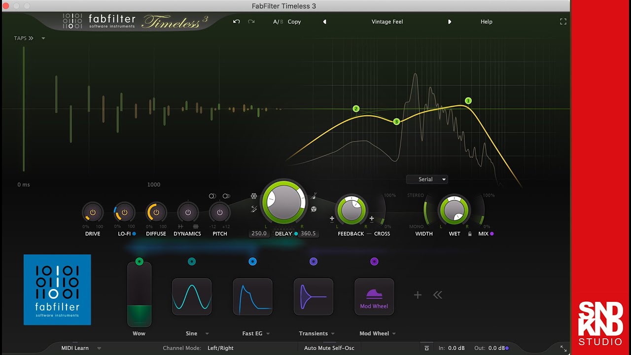 Fabfilter Timeless 3, You'll never need another delay plugin.
