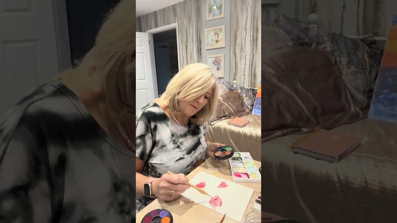 Painting flower cards @sallypowell-u6r
