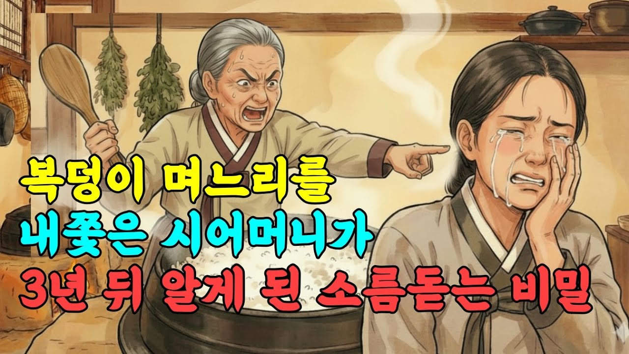 [야담] 복덩이 며느리를 내쫓은 시어머니가 3년 뒤 알게 된 소름돋는 비밀 , 야담이야기, 전래동화, 만담, 옛날이야기