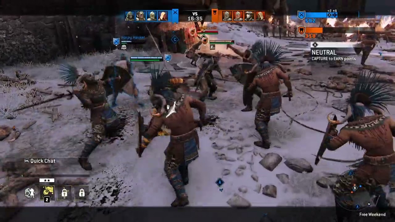 For Honor Multiplayer Gameplay 4VS4 Orochi