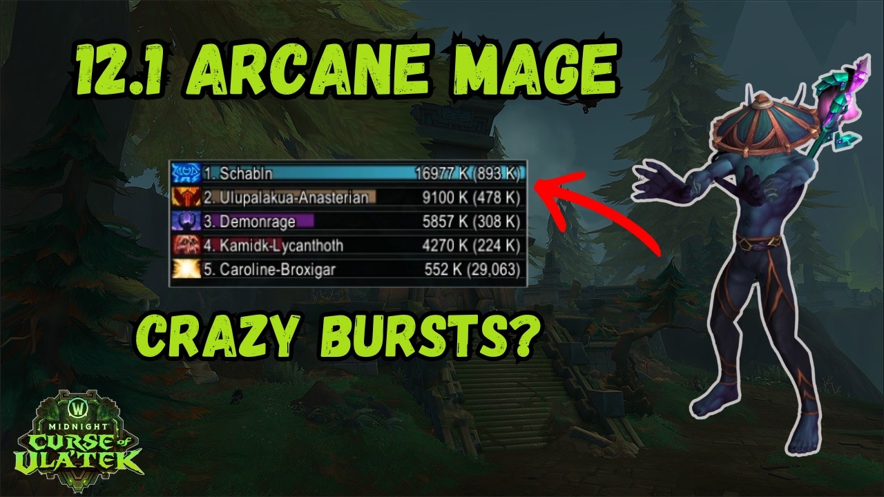 Arcane Mage HUGE BURST PTR 12.1 | +12 Altar of Fangs Gameplay Curse of Ulatek
