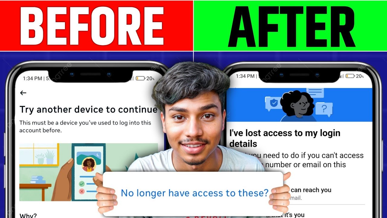 Try another device to continue facebook problem | Try another device to continue facebook