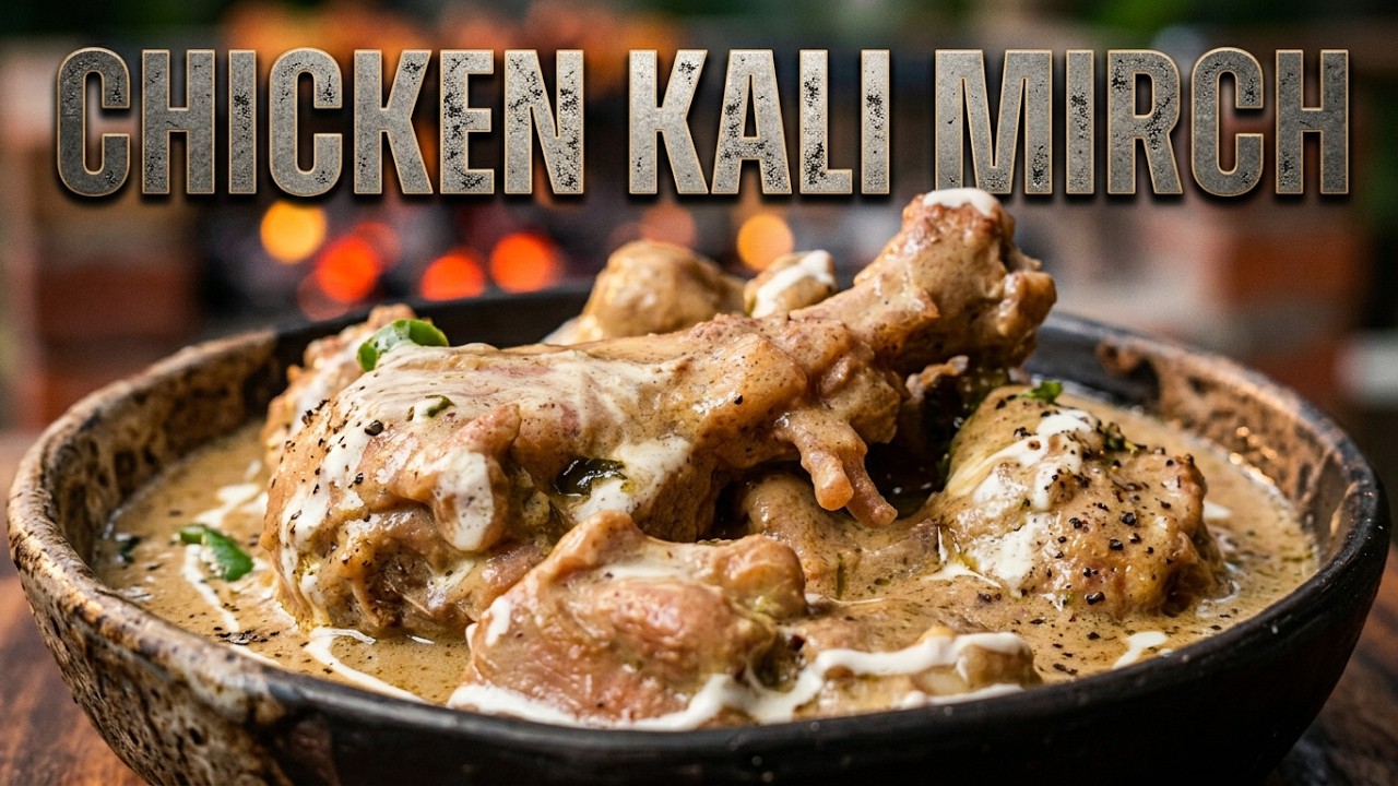Chicken Kali Mirch Recipe | Creamy Black Pepper Chicken Curry | Chef Ashish Kumar