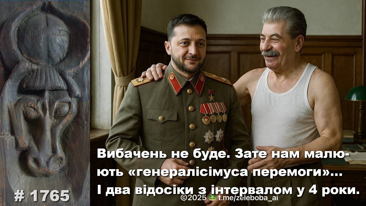 Вибачень не буде. Зате нам малюють «генералісимуса перемоги»… І два відосіки з інтервалом у 4 роки.