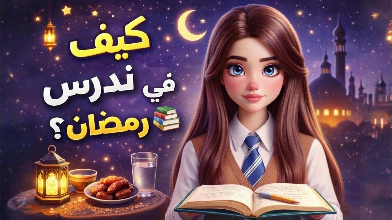 كيف ندرس في رمضان بدون تعب أو تقصير؟ | تنظيم وقت بذكاء بين العبادة والدراسة 🌙📚🎀