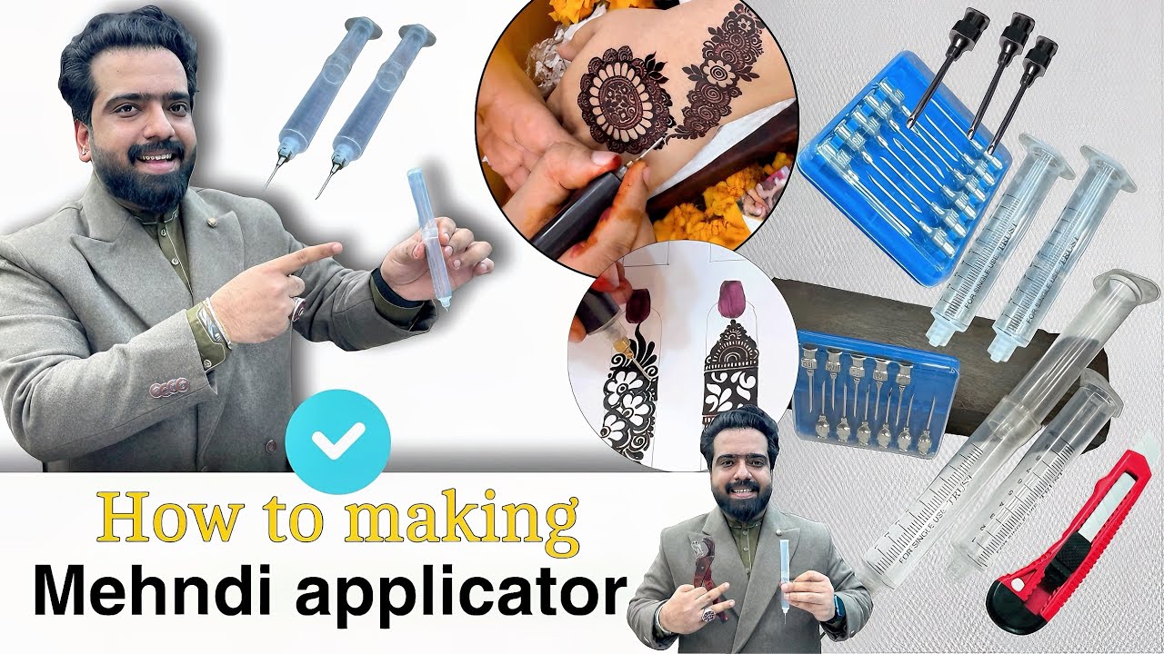 How to making || mehndi applicator tool || injection mehndi || top secret || mehndi tool | 2025…,