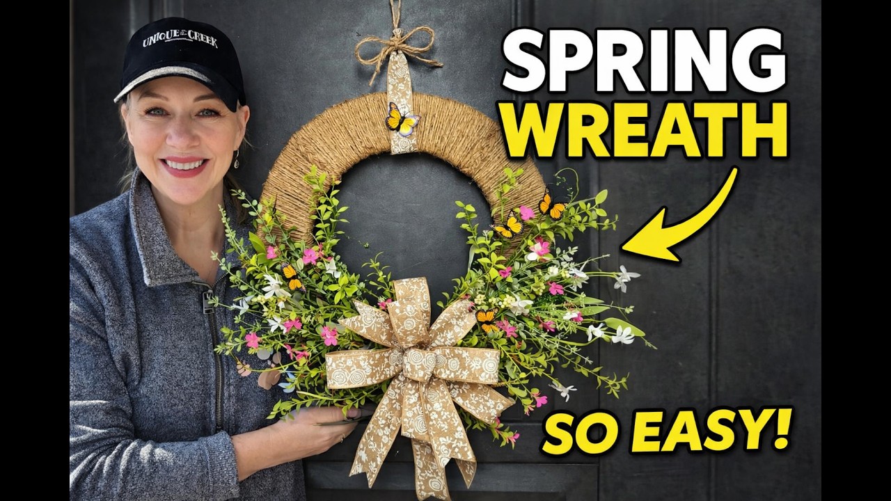 DIY Spring Wreath Tutorial | Make a Stunning Door Wreath Step-by-Step