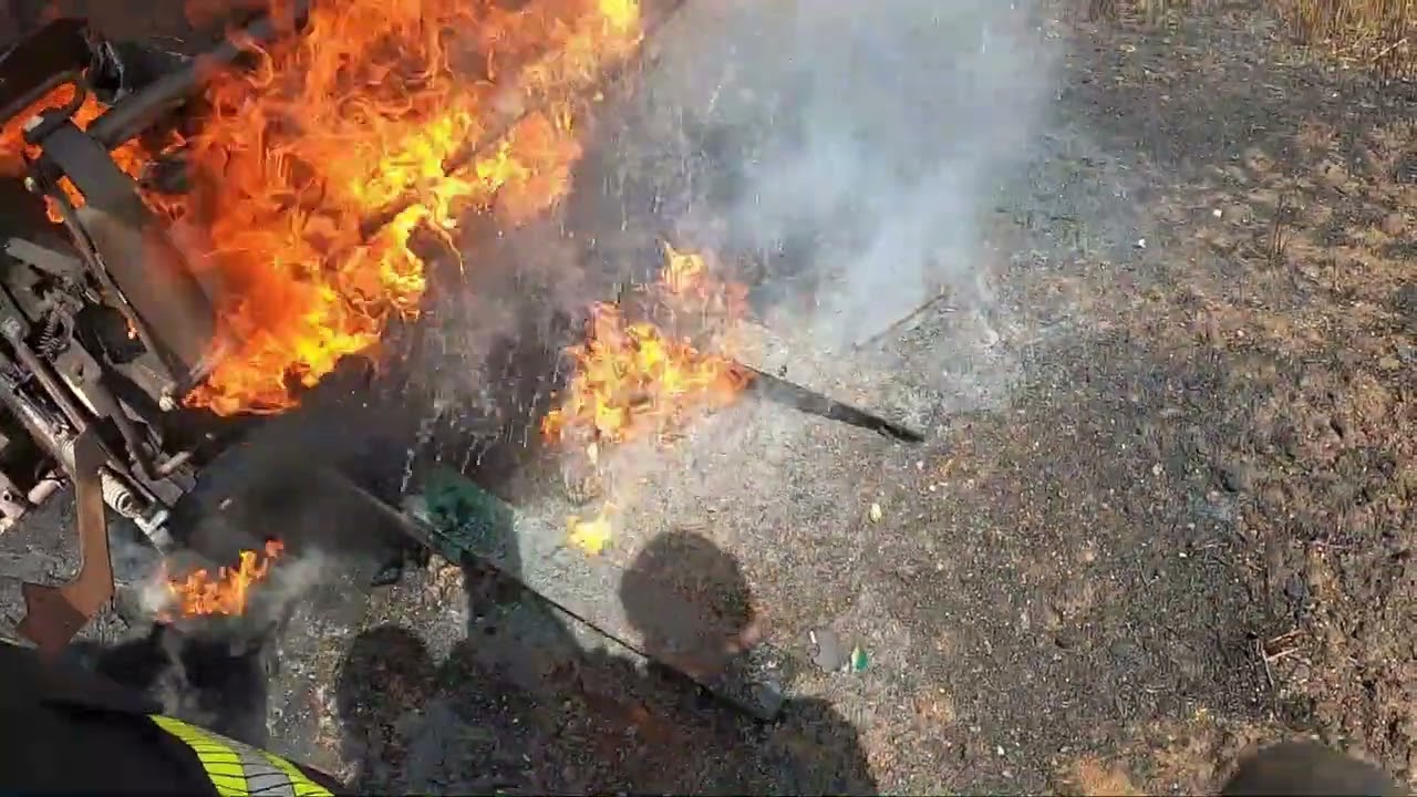 feu d'engin agricole.