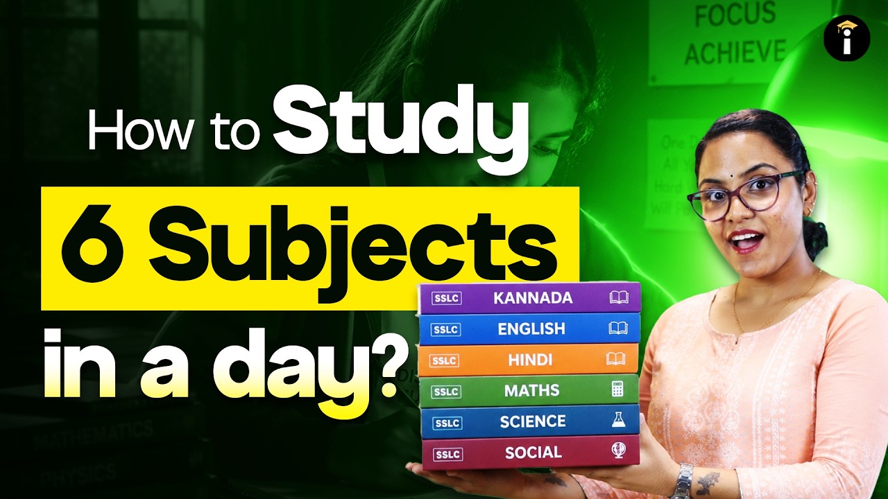 SSLC Study Hack | How to Study 6 Subjects in a Day 🚀