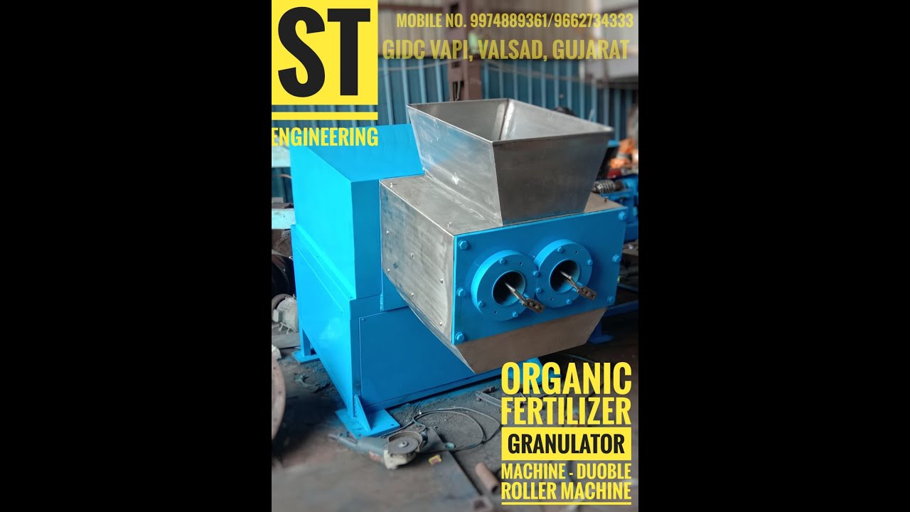 Organic Fertilizer Granules Machine || Automatic Granulator Machine|| Double Roller ||