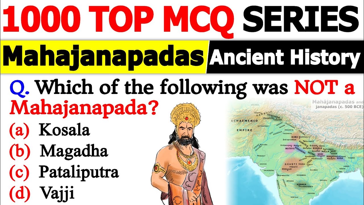Mahajanapadas MCQ | Ancient History | Marathon Ancient History MCQ | History MCQ #mcq #history