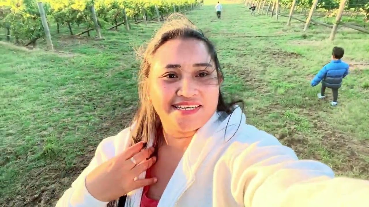 Jalan2 sore,,di Estate Tuscany sembari Melihat suasana perkebunan Anggur 