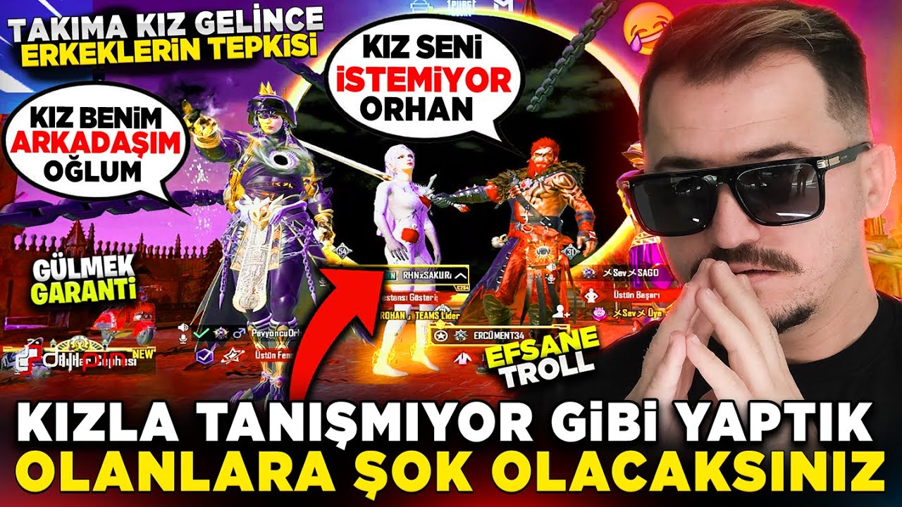 Kızla Hiç Tanışmamışız Gibi Yaptık 😈 Olanlara ŞOK OLACAKSIN - PUBG MOBİLE TROLL 😂