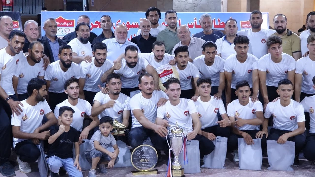 حفل تكريم نادي الباب وفوزهم بكأس الشمال السوري أحيا @الحفل الفنان المبدع خالدأبورضا(1)