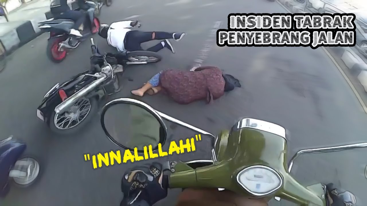NR Kurang Fokus vs Pickup - Insiden Dengan Penyebrang Jalan - Udah Nerobos TL Malah Sok Keras RH#87