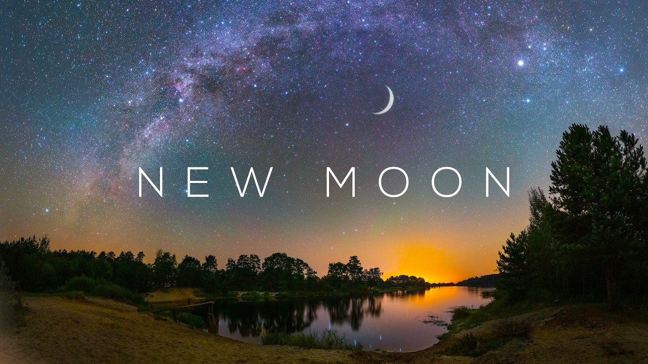 New Moon Meditation Music & Healing Nature Sounds ~ Relax And Manifest
