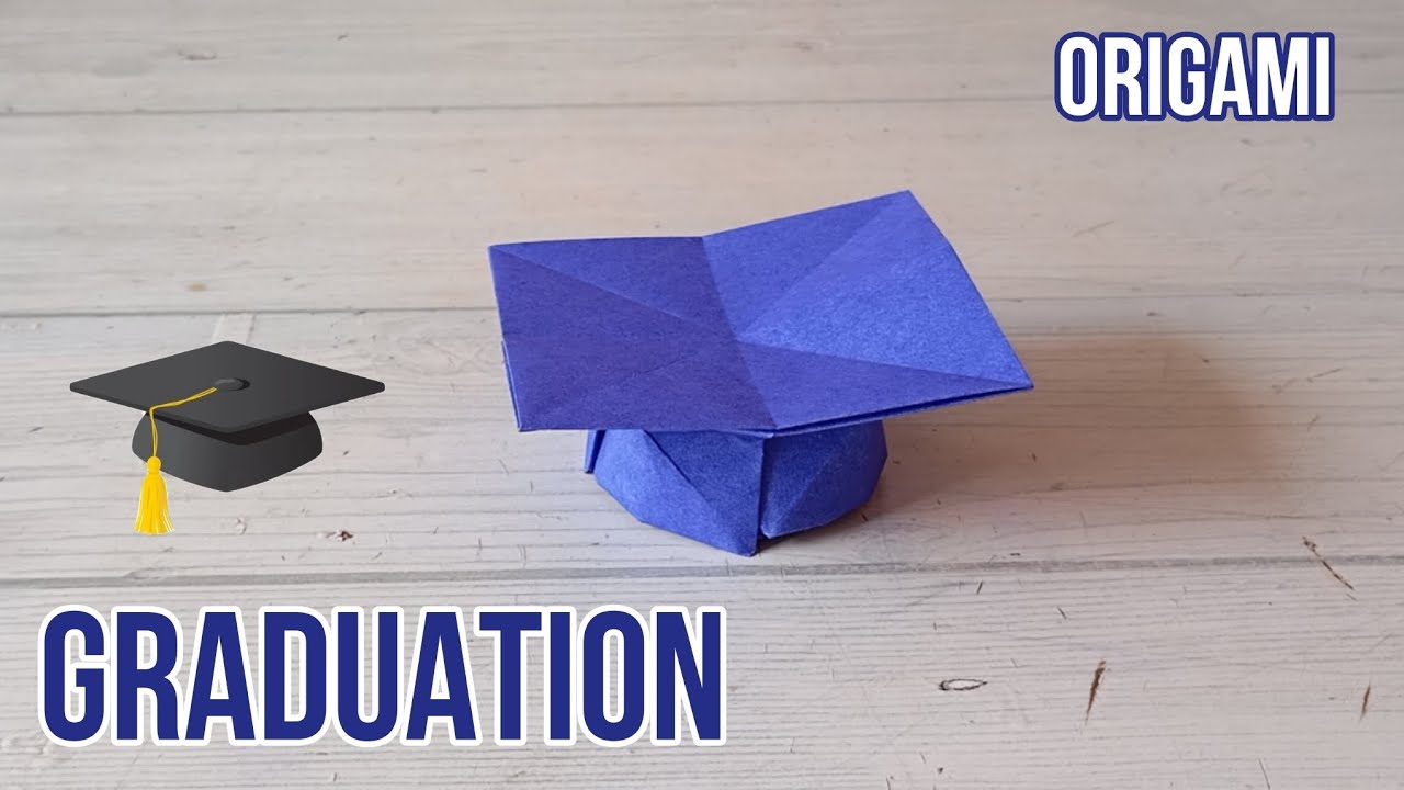 GRADUATION ORIGAMI TUTORIAL| HOW TO MAKE STUDENTS GRADUATION PAPER CRAFT STEP BY STEP FOLDING| ART