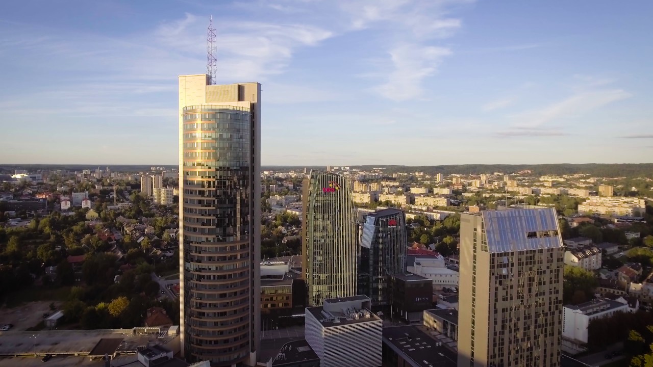 Lithuania, Vilnius City Drone Montage 'The Flight'