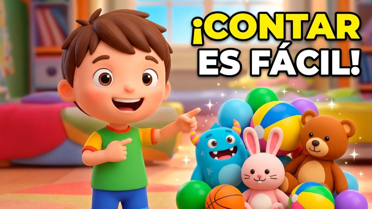 🌈🧸 ¡Vamos a Contar! – Canción Infantil para Aprender Jugando 🎶✨