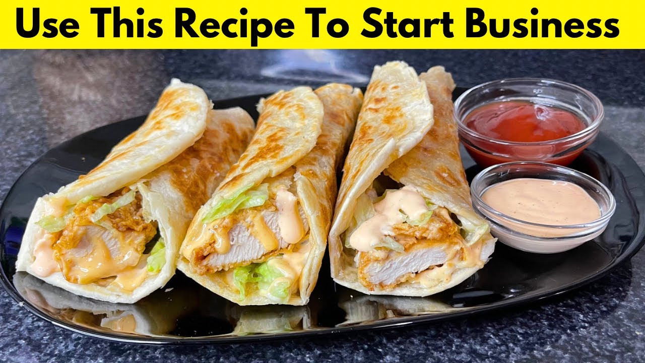 Weekend Hua Special | 🔥Spicy Zinger Roll Paratha Recipe Restaurant Style @Humainthekitchen