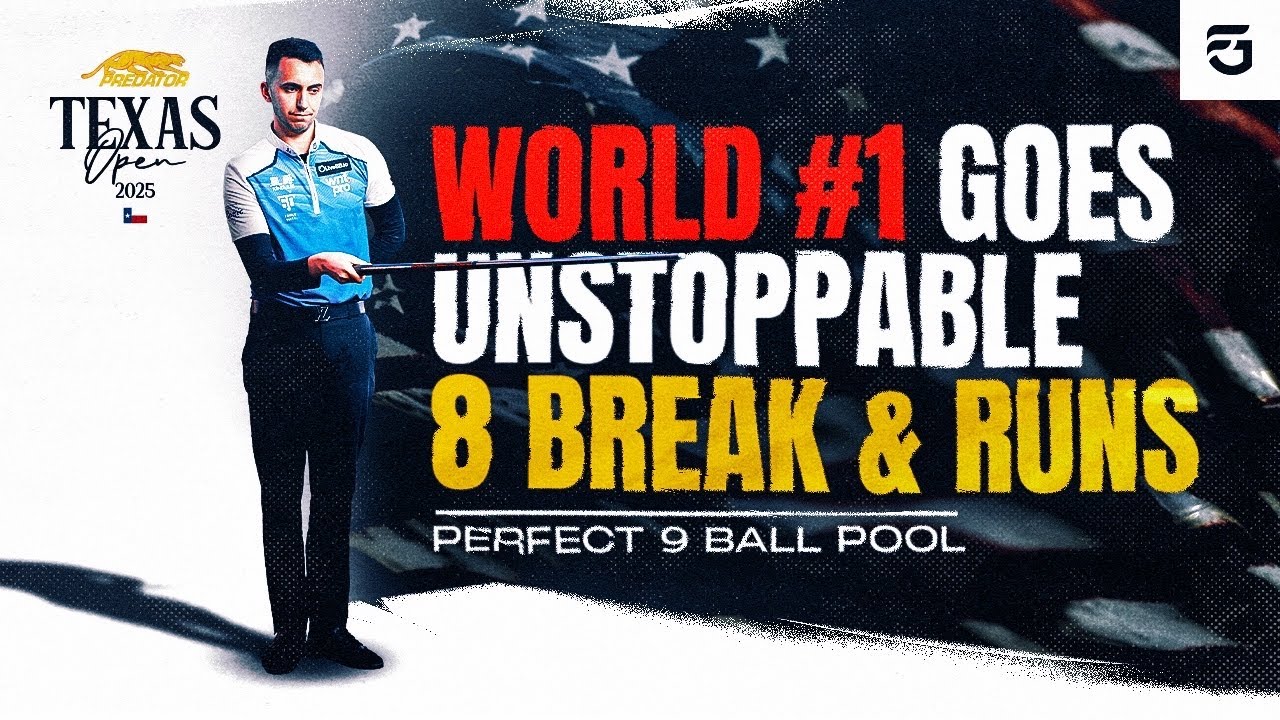 WORLD #1 GOES UNSTOPPABLE | 8 BREAK & RUNS | PERFECT POOL