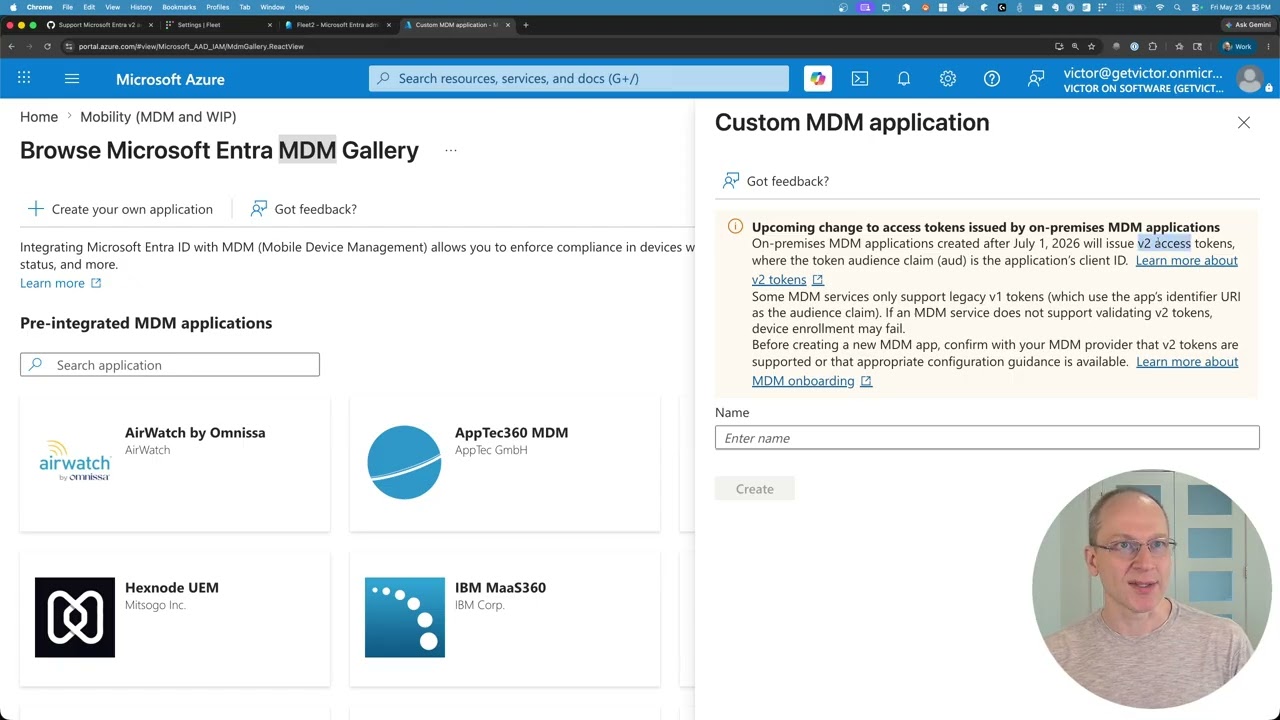 [Demo] Support Microsoft Entra v2 access tokens for Windows MDM enrollment