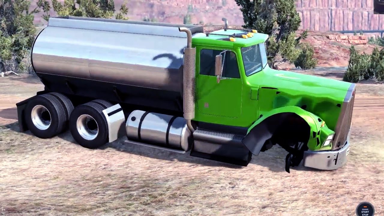BeamNG Drive - Tanker Truck in the Desert