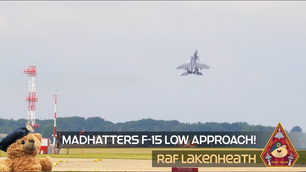 LOW APPROACH? SURE LET ME GO A LITTLE VERTICAL &bull; F-15 STRIKE EAGLES PULLING G'S &bull; RAF LAKENHEATH
