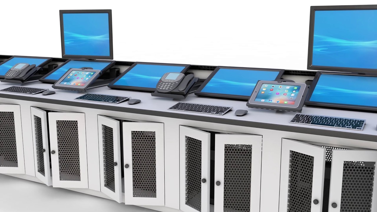 Multi-User Control Room Console Technical Furniture