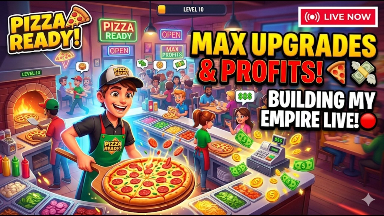 Pizza Ready Gameplay LIVE - Best Upgrades & Strategy! 🍕