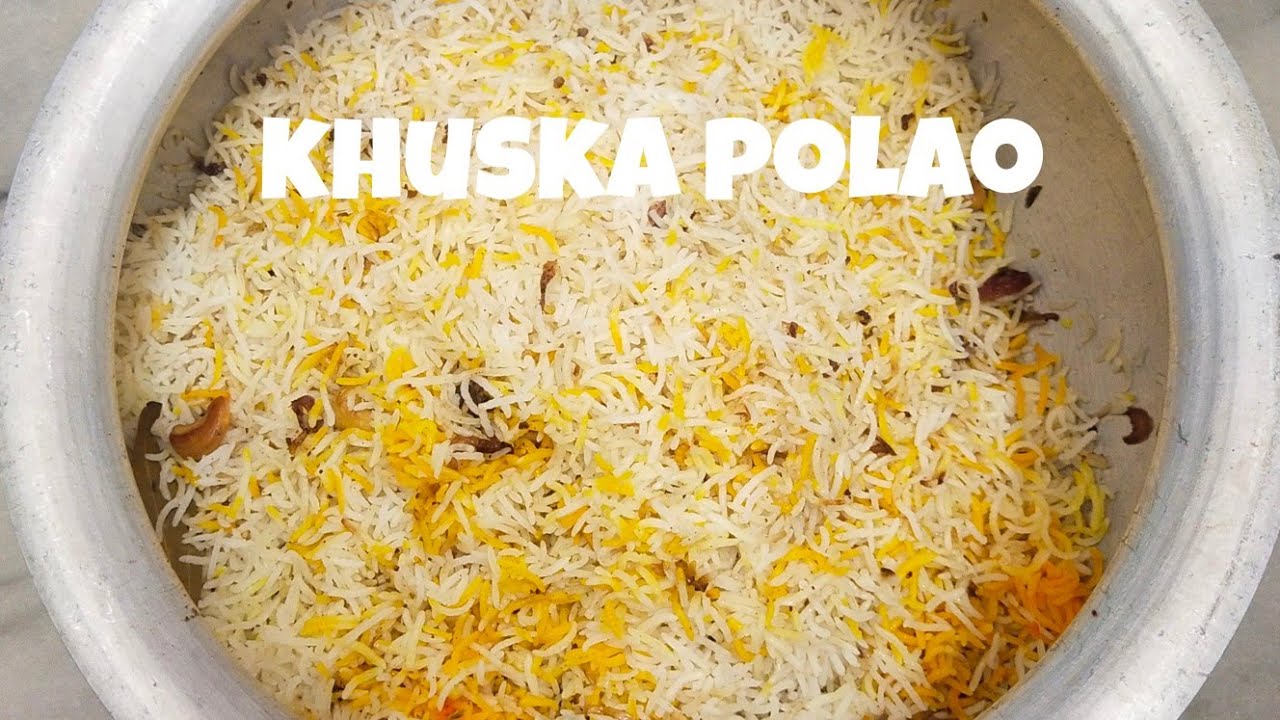 Khuska polao recipe | ঝরঝরে খুসকা পোলাও বানানোর সঠিক পদ্ধতি | Popular kitchen