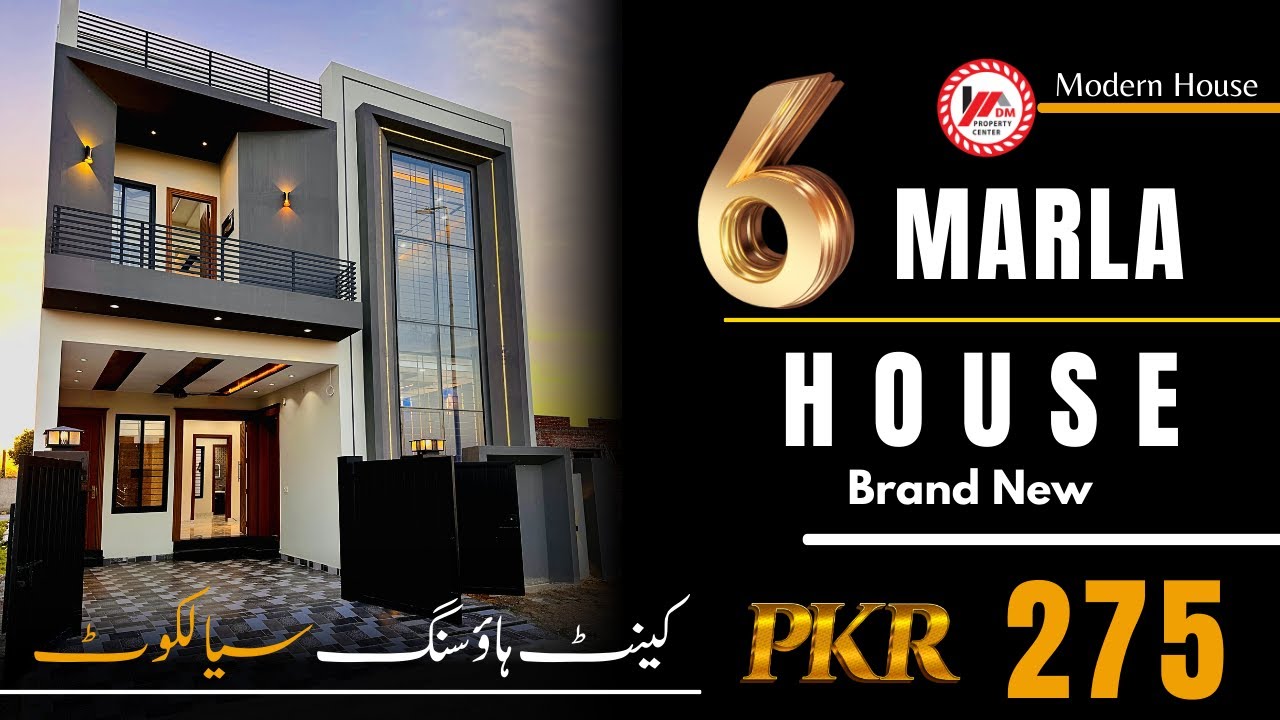 Modern 6 Marla House for Sale Kent Housing Sialkot