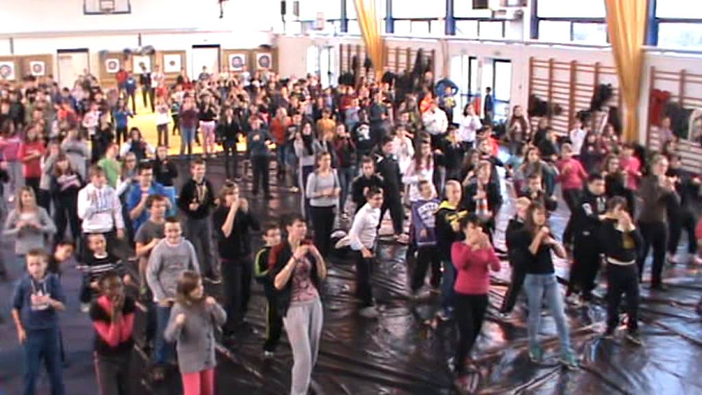 FLASHMOB TELETHON PAR LES COLLEGIENS DE SAINT ELOY