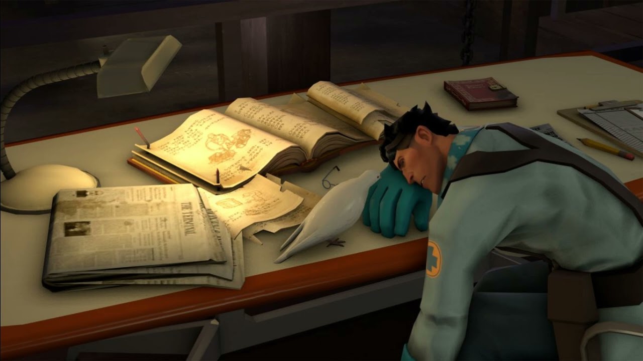 [TF2 AMBIENCE ASMR] Recovering in Medbay while Medic does paperwork